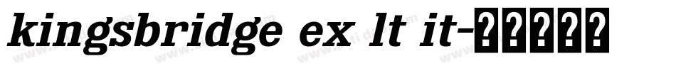 kingsbridge ex lt it字体转换